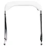 Toldo Bimini de 2 arcos blanco 180x150x110 cm de vidaXL, Cubiertas para almacenamiento de barcas - Ref: Foro24-93125, Precio:...