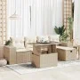 Set Gartensofas mit Kissen 6 Stück synthetisches Rattan beige von , Gartensets - Ref: Foro24-3327928, Preis: 514,38 €, Rabatt: %