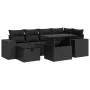 Set de sofás de jardín y cojines 8 piezas ratán sintético negro von , Gartensets - Ref: Foro24-3327935, Preis: 520,45 €, Raba...