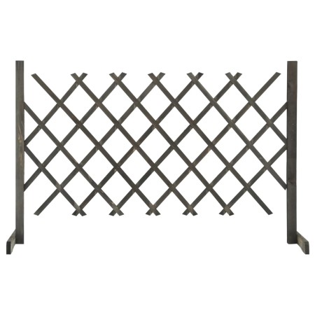 Valla de jardín enrejada madera maciza de abeto gris 120x90 cm de vidaXL, Paneles de vallas - Ref: Foro24-314825, Precio: 25,...