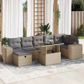 Set Gartensofas mit Kissen 5 Stück synthetisches Rattan beige von , Gartensets - Ref: Foro24-3327949, Preis: 577,21 €, Rabatt: %