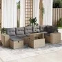 Set Gartensofas mit Kissen 5 Stück synthetisches Rattan beige von , Gartensets - Ref: Foro24-3327949, Preis: 577,21 €, Rabatt: %