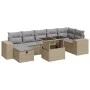 Set of garden sofas with cushions 5 pcs synthetic rattan beige by , Garden sets - Ref: Foro24-3327949, Price: 577,21 €, Disco...
