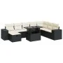 Set of garden sofas with cushions 9 pcs synthetic rattan black by , Garden sets - Ref: Foro24-3327956, Price: 587,29 €, Disco...