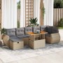 Set sofás jardín y cojines 5 pzas ratán sintético acacia beige by , Garden sets - Ref: Foro24-3328067, Price: 549,51 €, Disco...