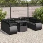 Set Gartensofas und Kissen 10 Stück synthetisches Rattan schwarz von , Gartensets - Ref: Foro24-3326696, Preis: 745,35 €, Rab...