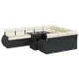 Set of 11 pcs garden sofas and cushions synthetic rattan black by , Garden sets - Ref: Foro24-3326707, Price: 748,42 €, Disco...