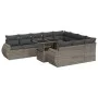 Set de sofás de jardín 11 pzas y cojines ratán sintético gris de , Conjuntos de jardín - Ref: Foro24-3326711, Precio: 760,40 ...