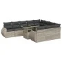Set de sofás de jardín 11 pzas y cojines ratán sintético gris by , Garden sets - Ref: Foro24-3326713, Price: 894,83 €, Discou...