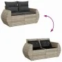 Set de sofás de jardín 11 pzas y cojines ratán sintético gris by , Garden sets - Ref: Foro24-3326713, Price: 894,83 €, Discou...