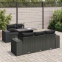 Set de sofás de jardín 6 piezas y cojines ratán sintético negro von , Gartensets - Ref: Foro24-3326726, Preis: 505,10 €, Raba...