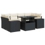 Set mit 7 Gartensofas mit Kissen Kunstrattan schwarz von , Gartensets - Ref: Foro24-3326747, Preis: 505,62 €, Rabatt: %