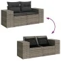 Set of 7 garden sofas with cushions synthetic rattan gray by , Garden sets - Ref: Foro24-3326751, Price: 509,39 €, Discount: %