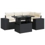 Set de muebles de jardín 5 pzas y cojines ratán sintético negro de , Conjuntos de jardín - Ref: Foro24-3326787, Precio: 382,9...