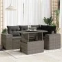 Set Gartensofas mit Kissen 5 Stück synthetisches Rattan grau von , Gartensets - Ref: Foro24-3326791, Preis: 387,38 €, Rabatt: %