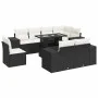 Set de sofás de jardín con cojines 9 pzas ratán sintético negro von , Gartensets - Ref: Foro24-3326817, Preis: 651,63 €, Raba...
