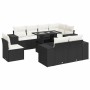 Set de sofás de jardín con cojines 9 pzas ratán sintético negro von , Gartensets - Ref: Foro24-3326817, Preis: 638,42 €, Raba...