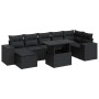 Set de sofás de jardín y cojines 8 piezas ratán sintético negro by , Garden sets - Ref: Foro24-3326836, Price: 557,69 €, Disc...
