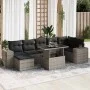 Set de sofás de jardín y cojines 8 piezas ratán sintético gris de , Conjuntos de jardín - Ref: Foro24-3326841, Precio: 542,14...