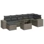 Set de sofás de jardín y cojines 8 piezas ratán sintético gris de , Conjuntos de jardín - Ref: Foro24-3326841, Precio: 542,14...