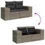Set of garden sofas and cushions 8 pieces synthetic rattan gray by , Garden sets - Ref: Foro24-3326841, Price: 559,79 €, Disc...