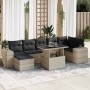 Set de sofás de jardín 8 pzas y cojines ratán sintético gris de , Conjuntos de jardín - Ref: Foro24-3326843, Precio: 595,59 €...