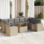 Set Gartensofas mit beigen Kissen 10 Stück synthetisches Rattan von , Gartensets - Ref: Foro24-3326860, Preis: 724,75 €, Raba...