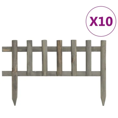 Bordes de jardín 10 unidades madera de abeto 4,4 m by vidaXL, Garden edging and edging - Ref: Foro24-314845, Price: 29,95 €, ...