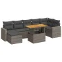 Set de sofás de jardín y cojines 8 piezas ratán sintético gris by , Garden sets - Ref: Foro24-3327070, Price: 520,37 €, Disco...