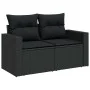 Set de sofás de jardín con cojines 9 pzas ratán sintético negro by , Garden sets - Ref: Foro24-3327072, Price: 599,94 €, Disc...