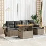Set of 6 garden furniture and cushions synthetic rattan gray by , Garden sets - Ref: Foro24-3327140, Price: 401,85 €, Discoun...