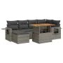 Set of 7 garden sofas with cushions synthetic rattan gray by , Garden sets - Ref: Foro24-3327175, Price: 473,11 €, Discount: %