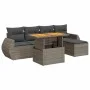 Set de muebles de jardín 6 pzas y cojines ratán sintético gris von , Gartensets - Ref: Foro24-3327252, Preis: 414,95 €, Rabat...