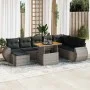 Set Gartensofas mit Kissen 9 Stück synthetisches Rattangrau von , Gartensets - Ref: Foro24-3327301, Preis: 591,12 €, Rabatt: %