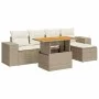 Juego de sofás jardín con cojines 6 pzas ratán sintético beige von , Gartensets - Ref: Foro24-3327362, Preis: 496,46 €, Rabat...