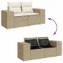 Juego de sofás jardín con cojines 6 pzas ratán sintético beige von , Gartensets - Ref: Foro24-3327362, Preis: 496,46 €, Rabat...