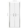 ESG mattierte Duschtür 86x190 cm von vidaXL, Duschtüren - Ref: Foro24-148795, Preis: 253,24 €, Rabatt: %