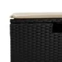 5-teiliges Gartenmöbel-Set und Kissen synthetisches Rattan schwarz von , Gartensets - Ref: Foro24-3325662, Preis: 322,33 €, R...