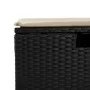 Set of 6-piece garden sofas and cushions synthetic rattan black by , Garden sets - Ref: Foro24-3325752, Price: 332,82 €, Disc...