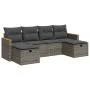 Set of 6 garden furniture and cushions synthetic rattan gray by , Garden sets - Ref: Foro24-3325945, Price: 343,08 €, Discoun...