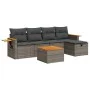 Set of 6 garden furniture and cushions synthetic rattan gray by , Garden sets - Ref: Foro24-3325966, Price: 361,21 €, Discoun...
