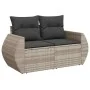 Set of 7 garden sofas with cushions PE rattan light gray by , Garden sets - Ref: Foro24-3325608, Price: 516,88 €, Discount: %