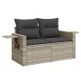 Set of garden sofas and cushions 5 pcs synthetic rattan light gray by , Garden sets - Ref: Foro24-3325468, Price: 334,90 €, D...