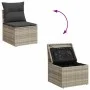 Set of garden sofas and cushions 5 pcs synthetic rattan light gray by , Garden sets - Ref: Foro24-3325468, Price: 334,90 €, D...