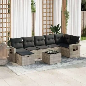 Set de sofás de jardín 8 pzas y cojines ratán sintético gris by , Garden sets - Ref: Foro24-3325518, Price: 527,79 €, Discoun...
