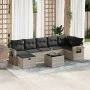 Set de sofás de jardín 8 pzas y cojines ratán sintético gris by , Garden sets - Ref: Foro24-3325518, Price: 527,79 €, Discoun...