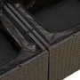 Set garden sofas and cushions 9 pcs synthetic rattan acacia black by , Garden sets - Ref: Foro24-3327464, Price: 625,67 €, Di...