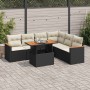 Set Gartensofas und Kissen 7-teilig synthetisches Rattan Akazie schwarz von , Gartensets - Ref: Foro24-3327493, Preis: 461,89...