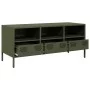Mueble TV acero laminado en frío verde oliva 101,5x39x43,5 cm von , TV-Möbel - Ref: Foro24-851326, Preis: 93,12 €, Rabatt: %