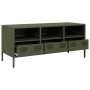 Mueble TV acero laminado en frío verde oliva 101,5x39x43,5 cm von , TV-Möbel - Ref: Foro24-851326, Preis: 94,07 €, Rabatt: %